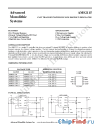 Datasheet AMS2115 manufacturer AMS