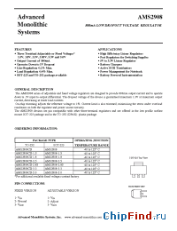 Datasheet AMS2908-1.8 manufacturer AMS