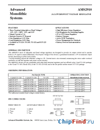 Datasheet AMS2910-15 manufacturer AMS