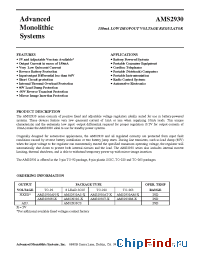 Datasheet AMS2930AM-X manufacturer AMS