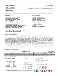 Datasheet AMS2954-XX manufacturer AMS