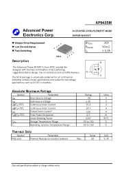 Datasheet AP9435M manufacturer APT