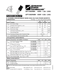 Datasheet APT1002R4BN manufacturer APT