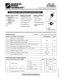 Datasheet APT15DQ60KG manufacturer APT