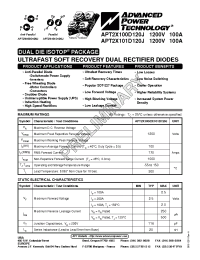 Datasheet APT2X100D120J manufacturer APT