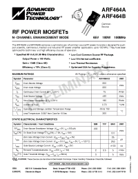 Datasheet ARF464B manufacturer APT