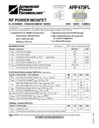Datasheet ARF475FL manufacturer APT