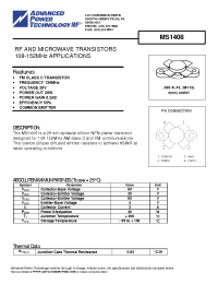 Datasheet MS1408 manufacturer APT