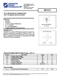 Datasheet MS1512 manufacturer APT