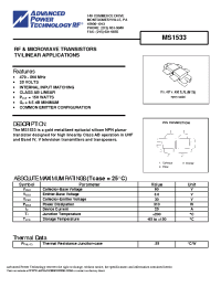Datasheet MS1533 manufacturer APT