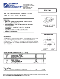 Datasheet MS2200 manufacturer APT