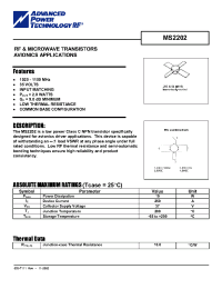 Datasheet MS2202 manufacturer APT
