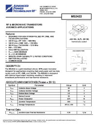 Datasheet MS2422 manufacturer APT