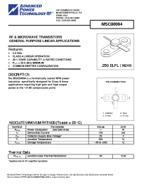 Datasheet MSC80064 manufacturer APT