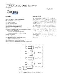 Datasheet 5962-9583401VXXA manufacturer Aeroflex