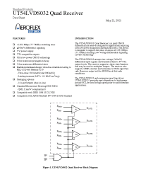 Datasheet 5962F9583401VXX manufacturer Aeroflex