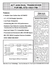 Datasheet ACT4436-DF manufacturer Aeroflex