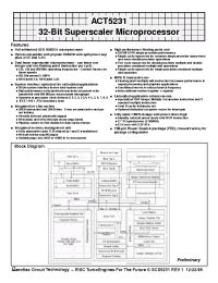 Datasheet ACT-5231PC-133F22M manufacturer Aeroflex