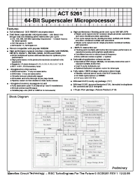 Datasheet ACT-5261PC-266F24Q производства Aeroflex