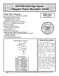 Datasheet ACT-9S512K8Y-017L2I manufacturer Aeroflex