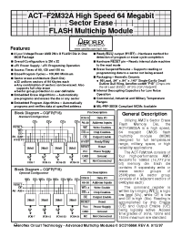 Datasheet ACT-D2M32A-090F18Q manufacturer Aeroflex