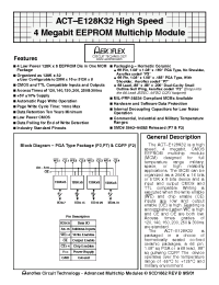 Datasheet ACT-E128K32C-300F2C manufacturer Aeroflex