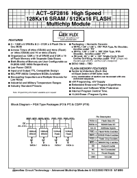 Datasheet ACT-SF2816N-26P3T manufacturer Aeroflex