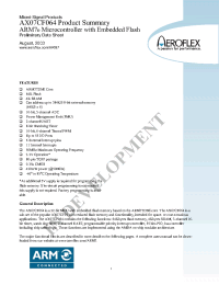 Datasheet AX07CF064 manufacturer Aeroflex