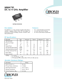 Datasheet MMA710 manufacturer Aeroflex
