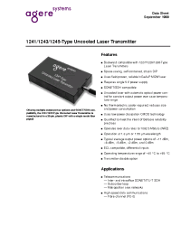 Datasheet 1241CADC manufacturer Agere