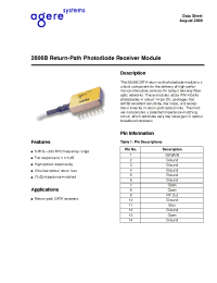 Datasheet 2606B manufacturer Agere