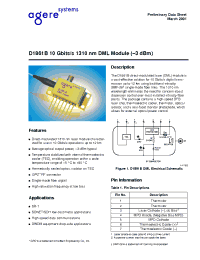 Datasheet D1861B023 manufacturer Agere