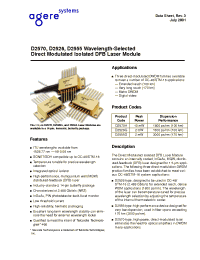 Datasheet D2526G26 manufacturer Agere