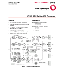 Datasheet EVB3020A manufacturer Agere