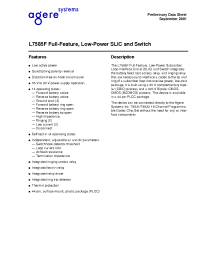 Datasheet LUCL7585FP-DT manufacturer Agere