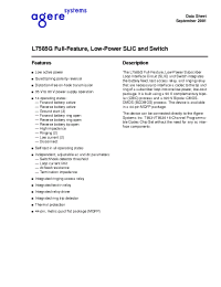 Datasheet LUCL7585GBE-DT manufacturer Agere