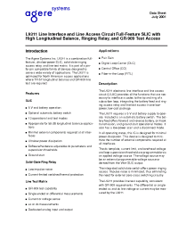 Datasheet LUCL9311GP0DT manufacturer Agere