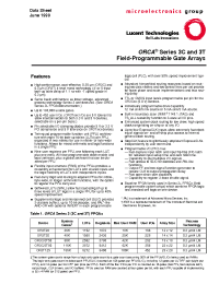 Datasheet OR3C55-4PS240I manufacturer Agere