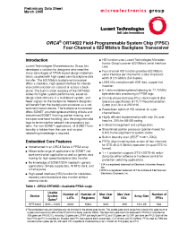 Datasheet ORT4622 manufacturer Agere