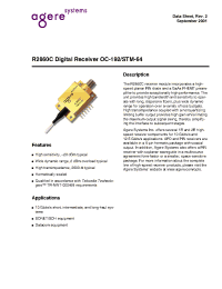 Datasheet R2860C manufacturer Agere