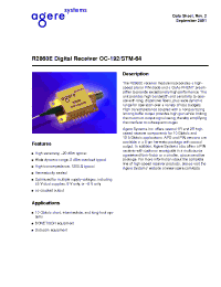 Datasheet R2860E manufacturer Agere