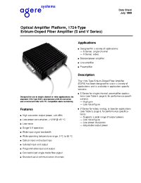 Datasheet S1724BBBA manufacturer Agere