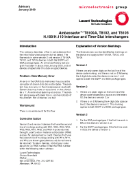 Datasheet T8100A manufacturer Agere