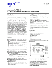 Datasheet T8105 manufacturer Agere