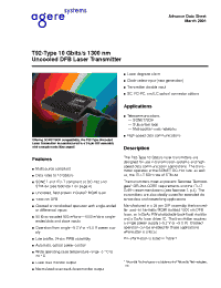 Datasheet T923FFAA manufacturer Agere