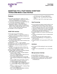 Datasheet TDAT12622-BA23 manufacturer Agere