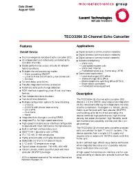Datasheet TECO3264 manufacturer Agere