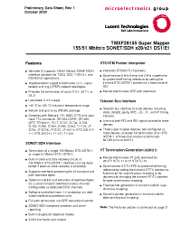 Datasheet TMXF281553BAL-2-DB manufacturer Agere