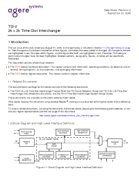 Datasheet TSI-2 manufacturer Agere