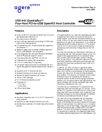 Datasheet USS-344QUADRABUS manufacturer Agere